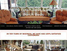 Tablet Screenshot of hangingporchbeds.com